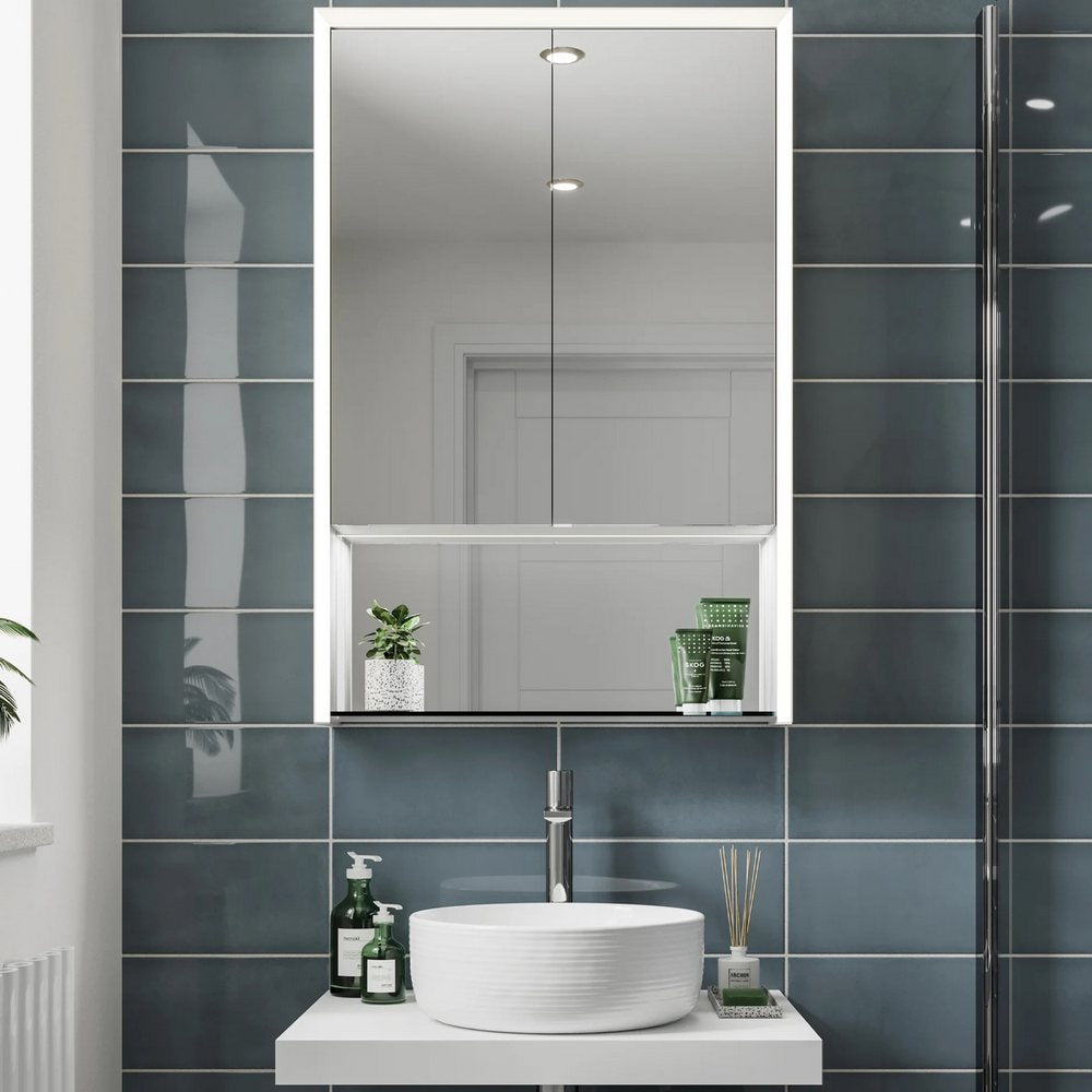 HiB Verve 60 Illuminated Bathroom Mirrored Cabinet Lifestyle