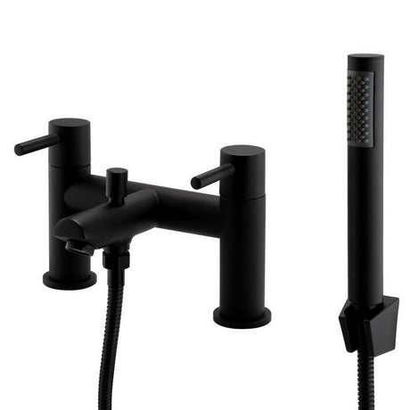 Kartel Nero Round Bath Shower Mixer in Matt Black