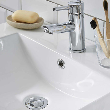 Kartell Aztec Mono Basin Mixer with Waste in Chrome lifestyle