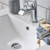 Kartell Bella Mono Basin Mixer with Waste in Chrome lifestyle