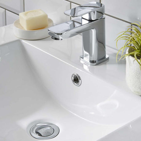 Kartell Dakota Mono Basin Mixer with Waste in Chrome lifestyle