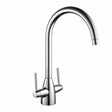 Kartell Dual Lever Kitchen Sink Mixer Tap in Chrome