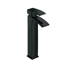 Kartell Fiuto Nero High Rise Mono Basin Mixer in Matt Black