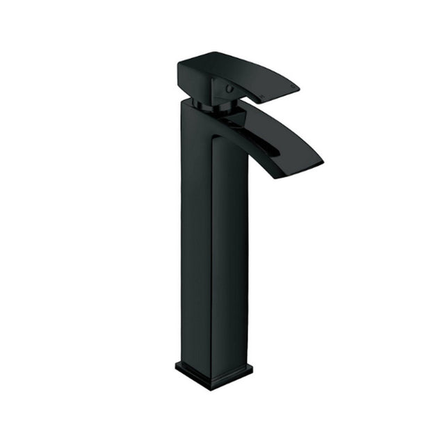 Kartell Fiuto Nero High Rise Mono Basin Mixer in Matt Black