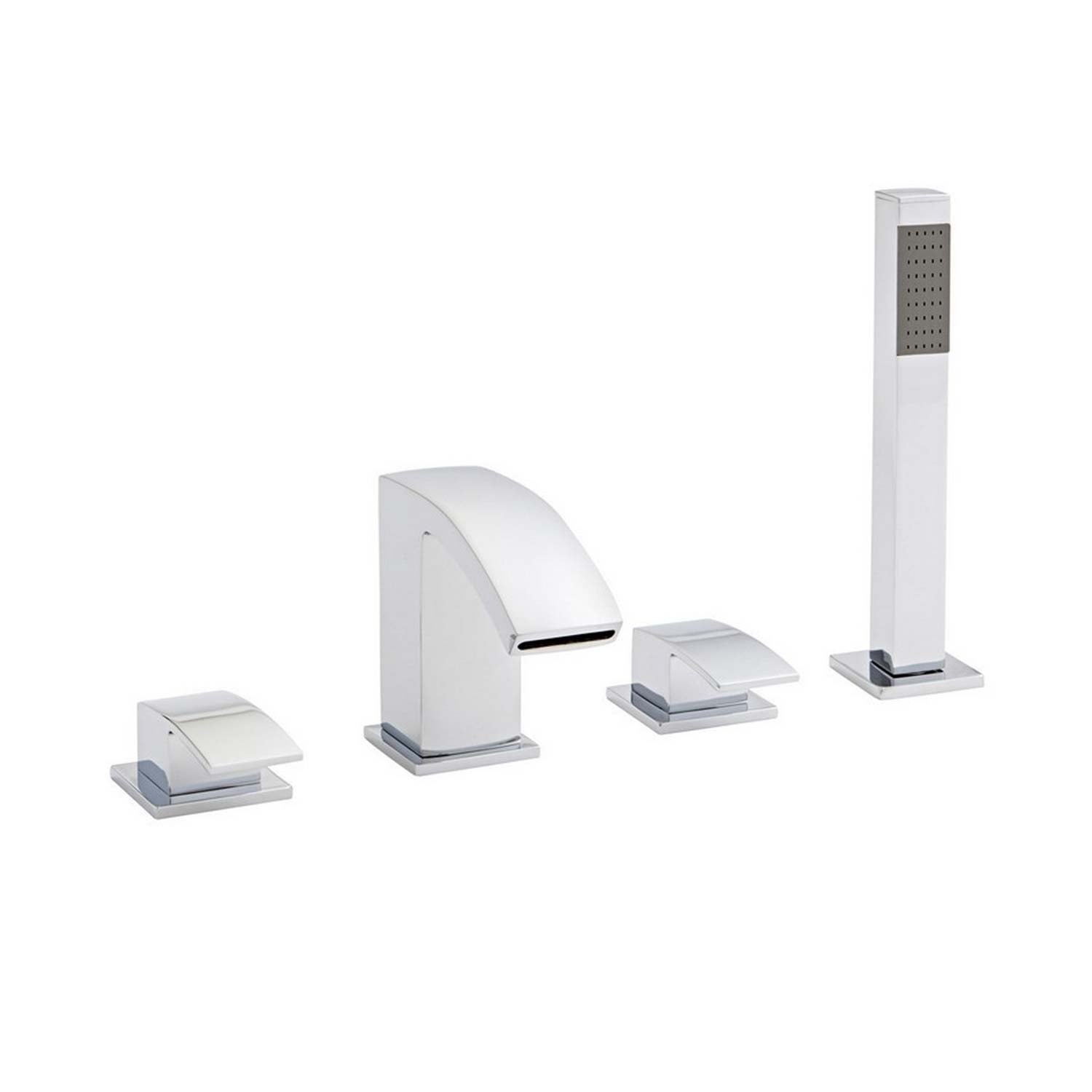 Kartell Flair 4 Hole Bath Shower Mixer in Chrome