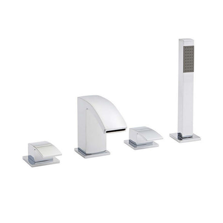 Kartell Flair 4 Hole Bath Shower Mixer in Chrome
