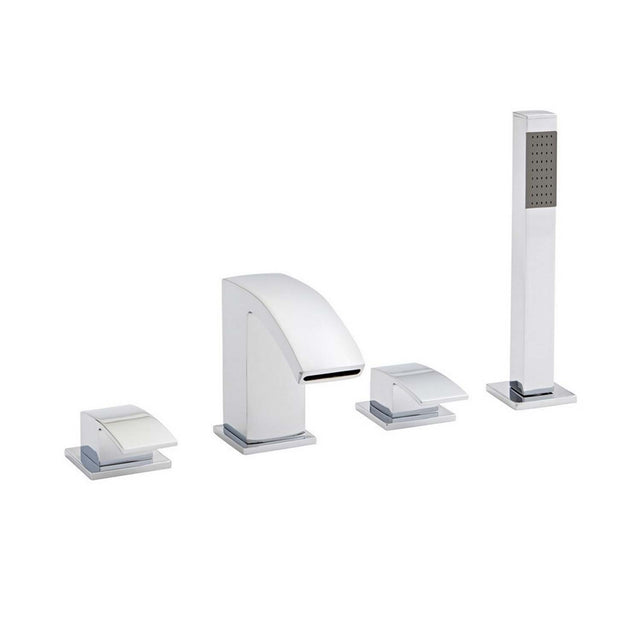 Kartell Flair 4 Hole Bath Shower Mixer in Chrome