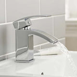 Kartell Flair Mono Basin Mixer with Click Waste in Chrome lifestyle