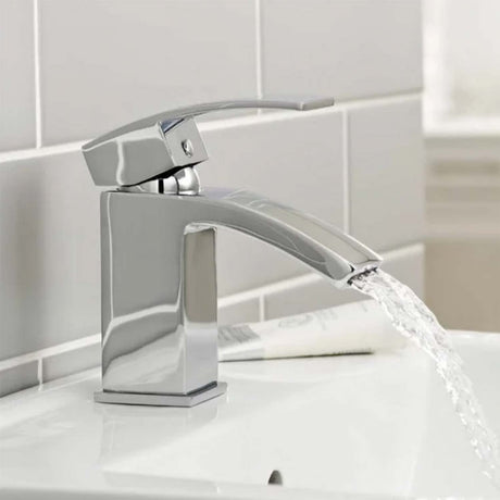 Kartell Flair Mono Basin Mixer with Click Waste in Chrome lifestyle