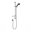 Kartell Flow Slide Rail Kit with Soap Tray and Multi Function Handset in Chrome