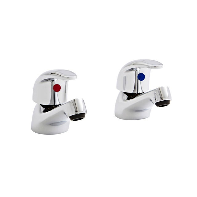 Kartell G4K Bath Pillar Taps in Chrome