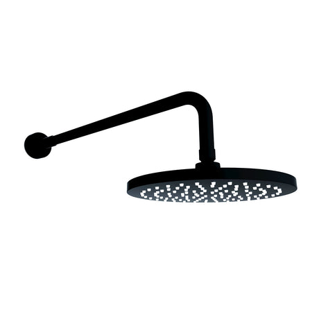 Kartell K-VIT Nero Round Wall Mounted Fixed Head And Arm in Matt Black1
