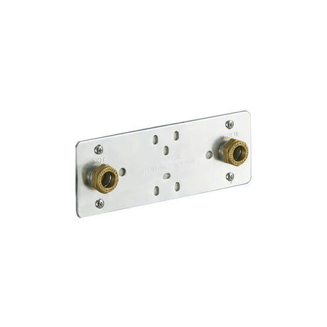 Kartell KVIT Fast Bar Shower Fixing Plate in Chrome