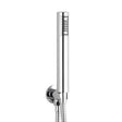Kartell KVIT Round Outlet Elbow with Wall Bracket and Handset in Chrome