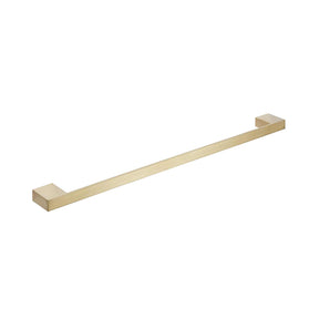 Kartell K Vit Premium Single Towel Rail in Brushed Brass