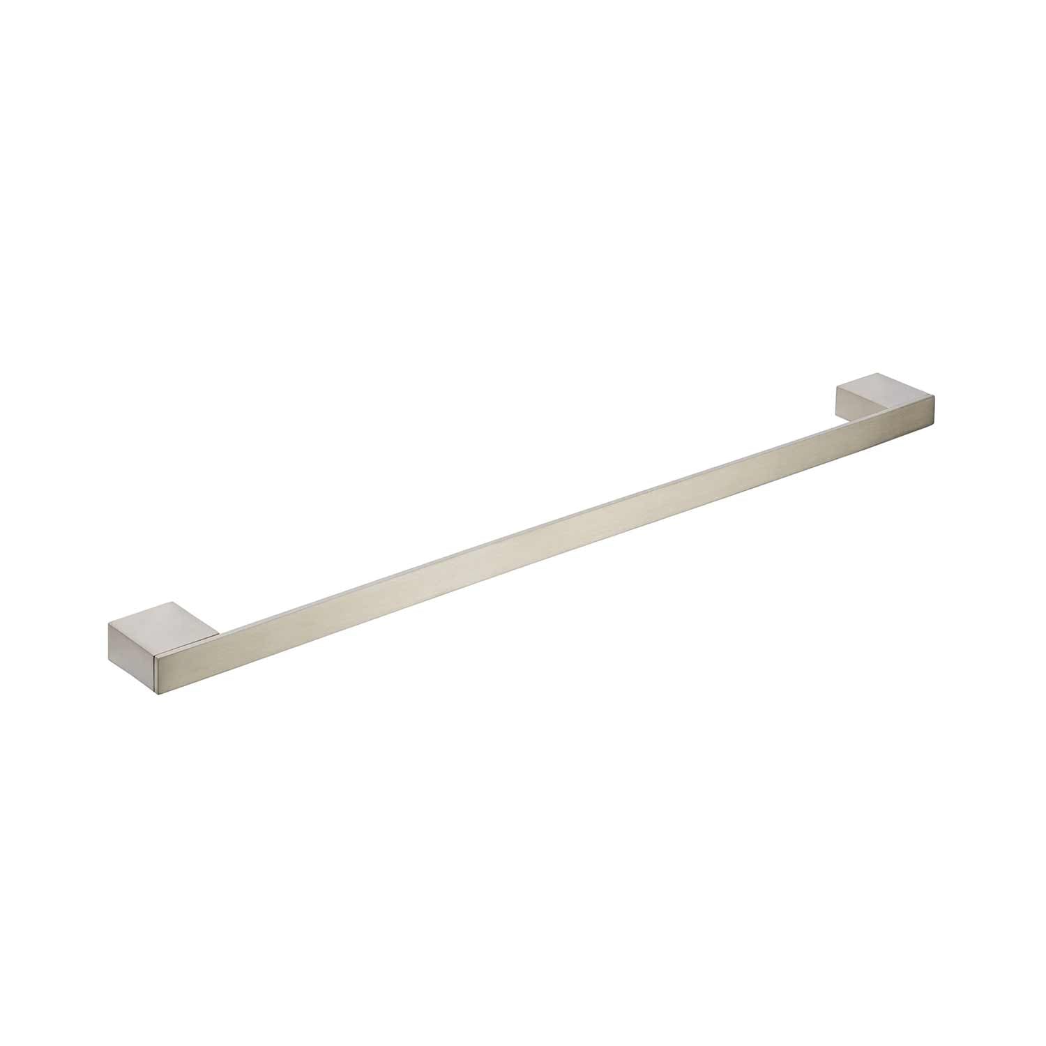 Kartell K Vit Premium Single Towel Rail in Brushed Nickel
