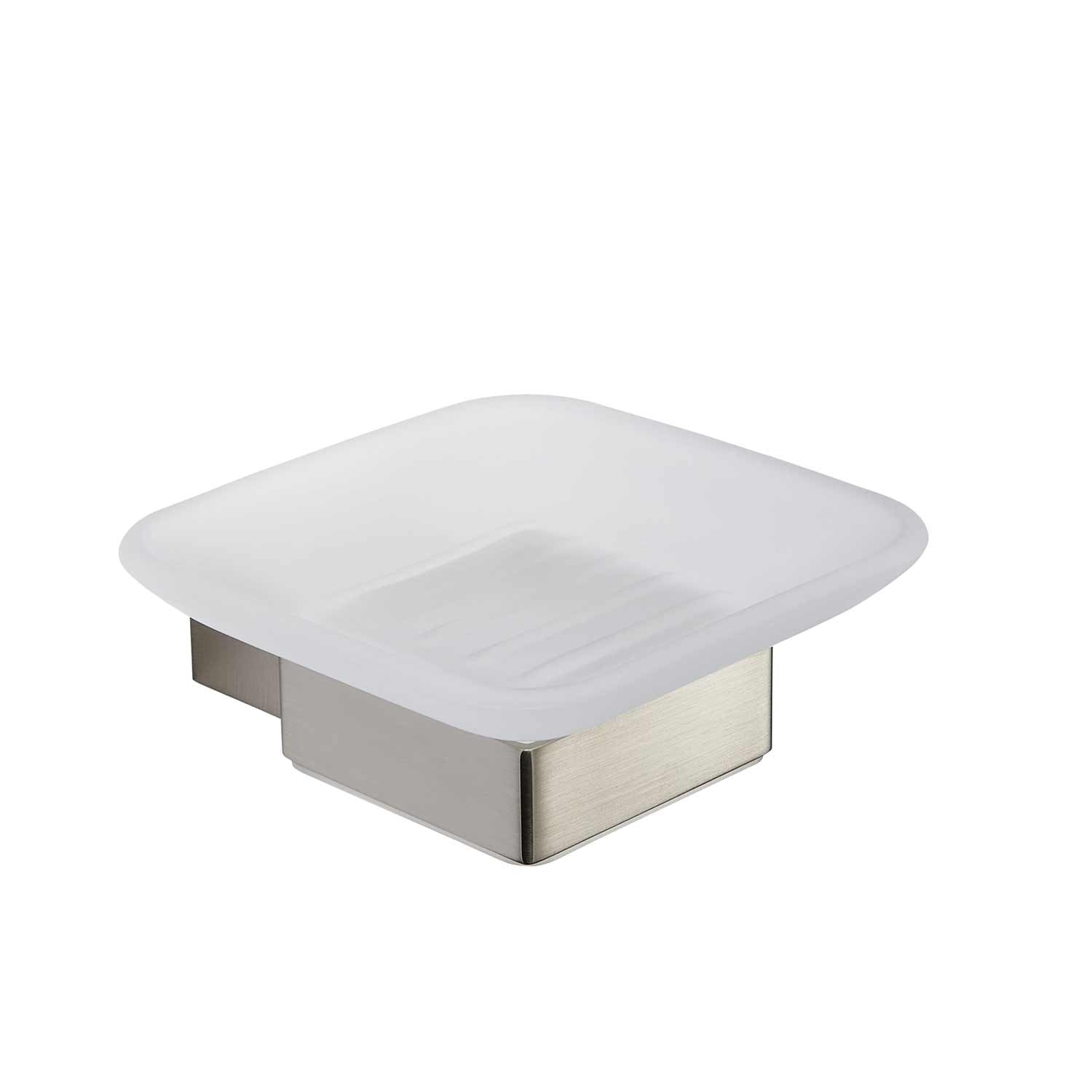 Kartell K Vit Premium Soap Dish Holder in Brushed Nickel