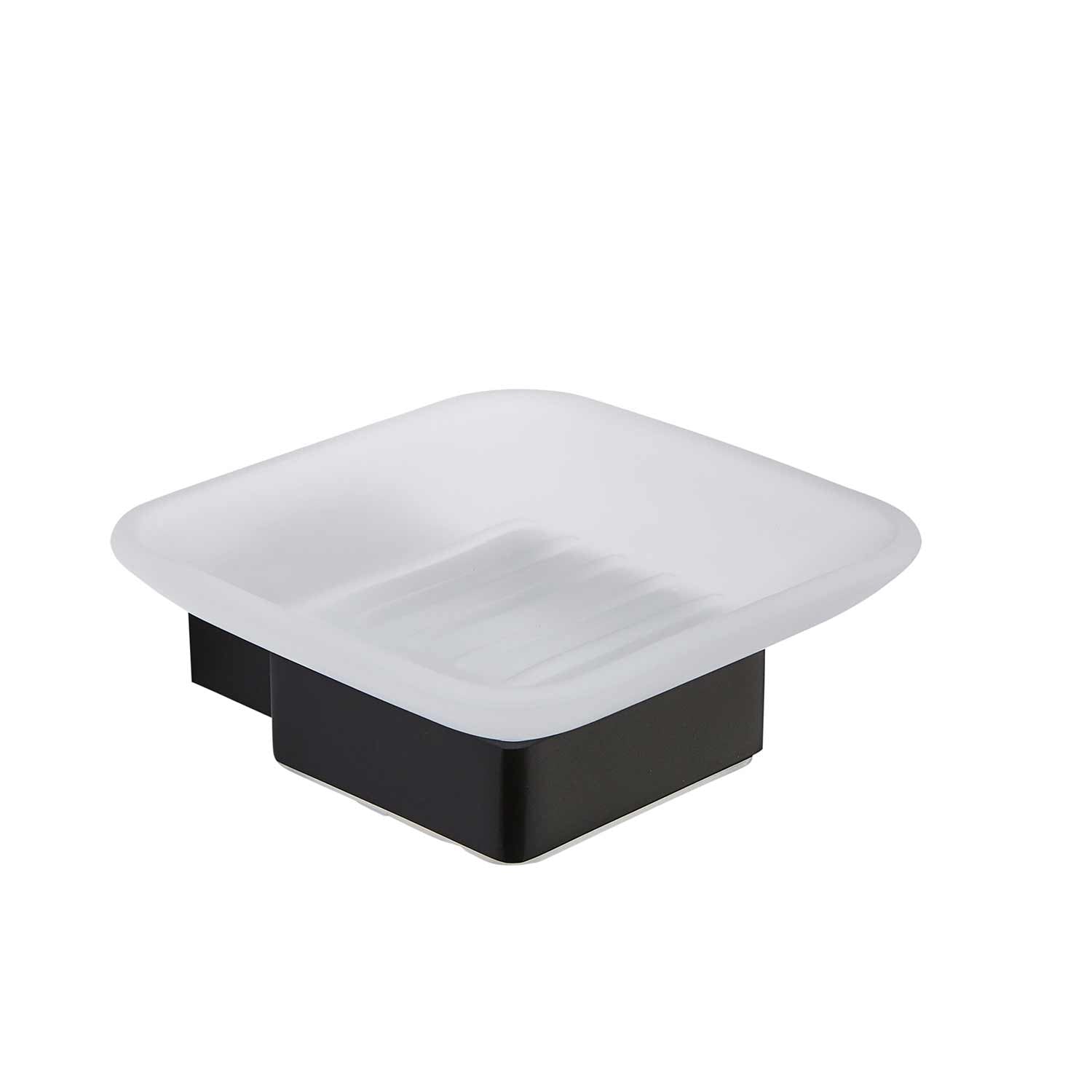 Kartell K Vit Premium Soap Dish Holder in Matt Black