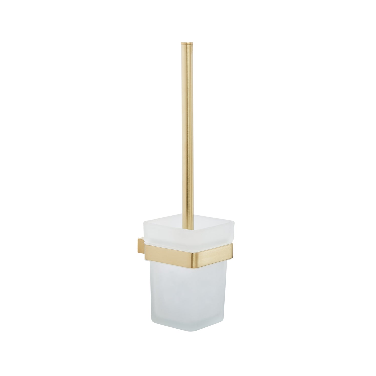 Kartell K Vit Premium Toilet Brush Set in Brushed Brass