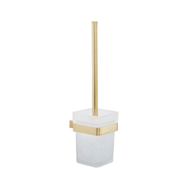 Kartell K Vit Premium Toilet Brush Set in Brushed Brass