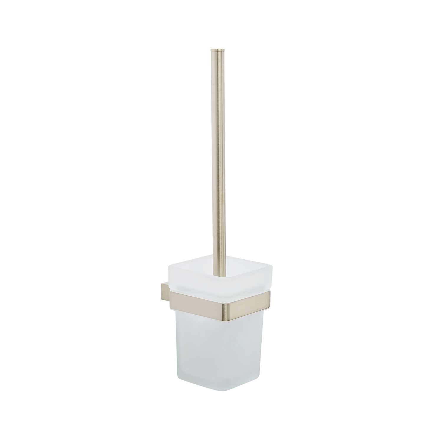Kartell K Vit Premium Toilet Brush Set in Brushed Nickel