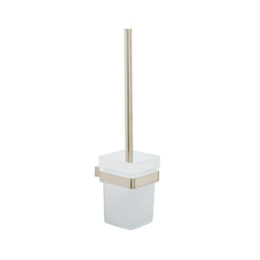 Kartell K Vit Premium Toilet Brush Set in Brushed Nickel
