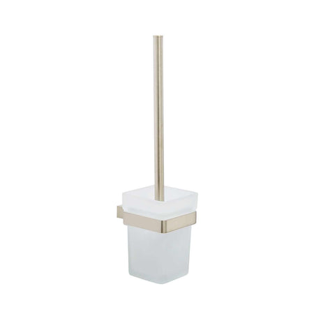 Kartell K Vit Premium Toilet Brush Set in Brushed Nickel