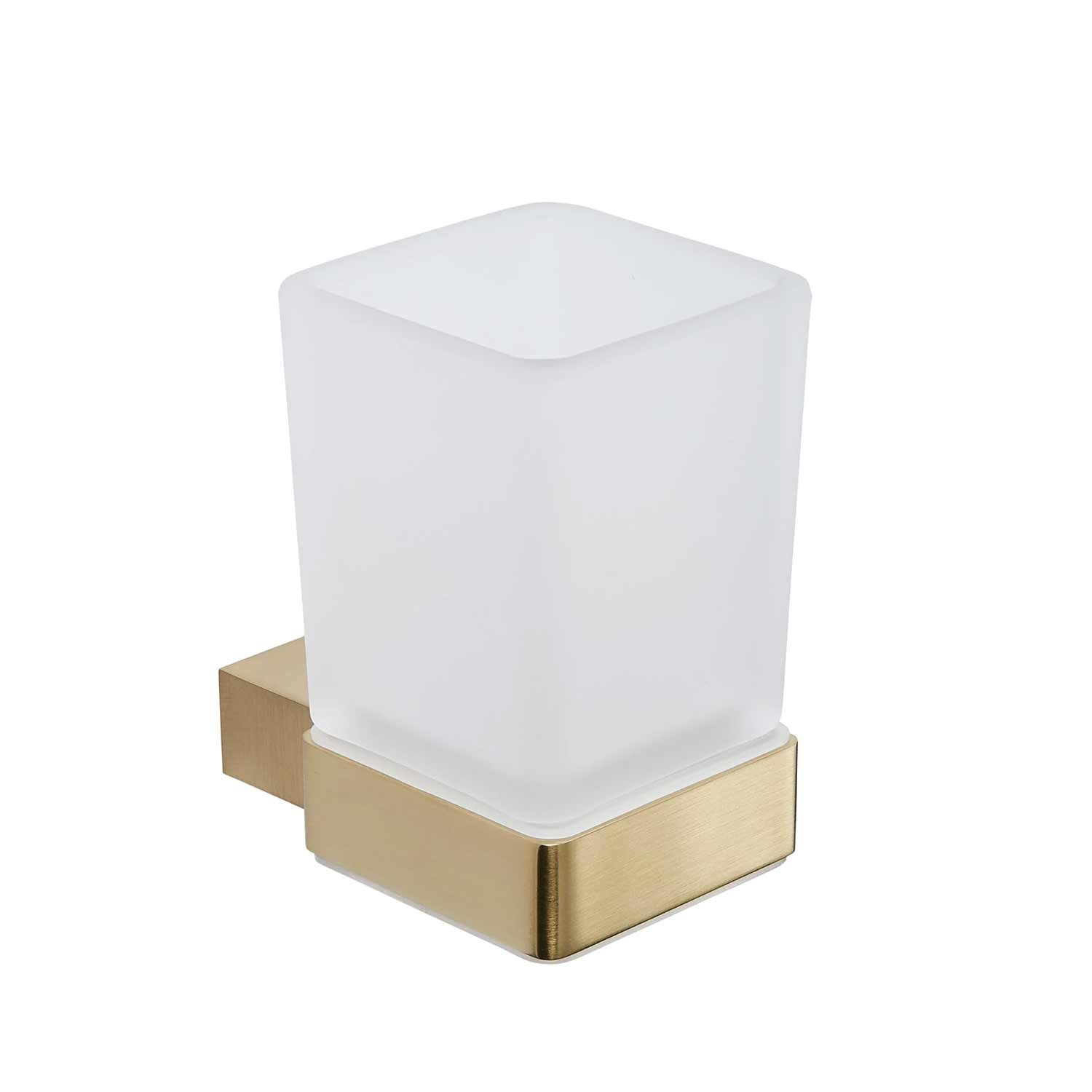 Kartell K Vit Premium Tumbler Holder in Brushed Brass