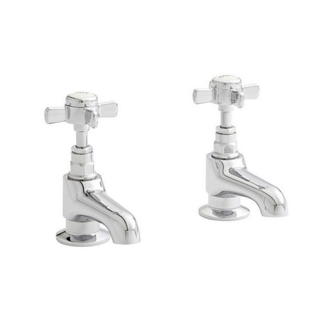 Kartell Klassique Basin Pillar Taps in Chrome