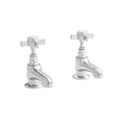 Kartell Klassique Bath Pillar Taps in Chrome