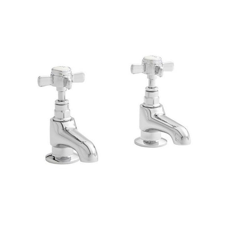 Kartell Klassique Bath Pillar Taps in Chrome