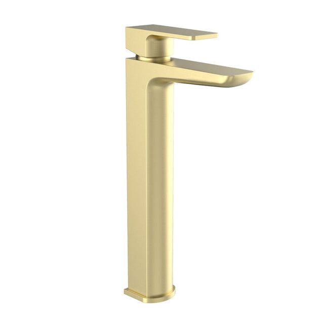 Kartell Kolt High Rise Mono Basin Mixer in Brushed Brass