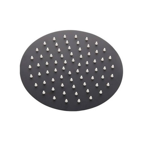 Kartell Nero 200mm Round Shower Head in Matt Black