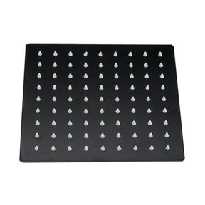 Kartell Nero 200mm Square Shower Head in Matt Black