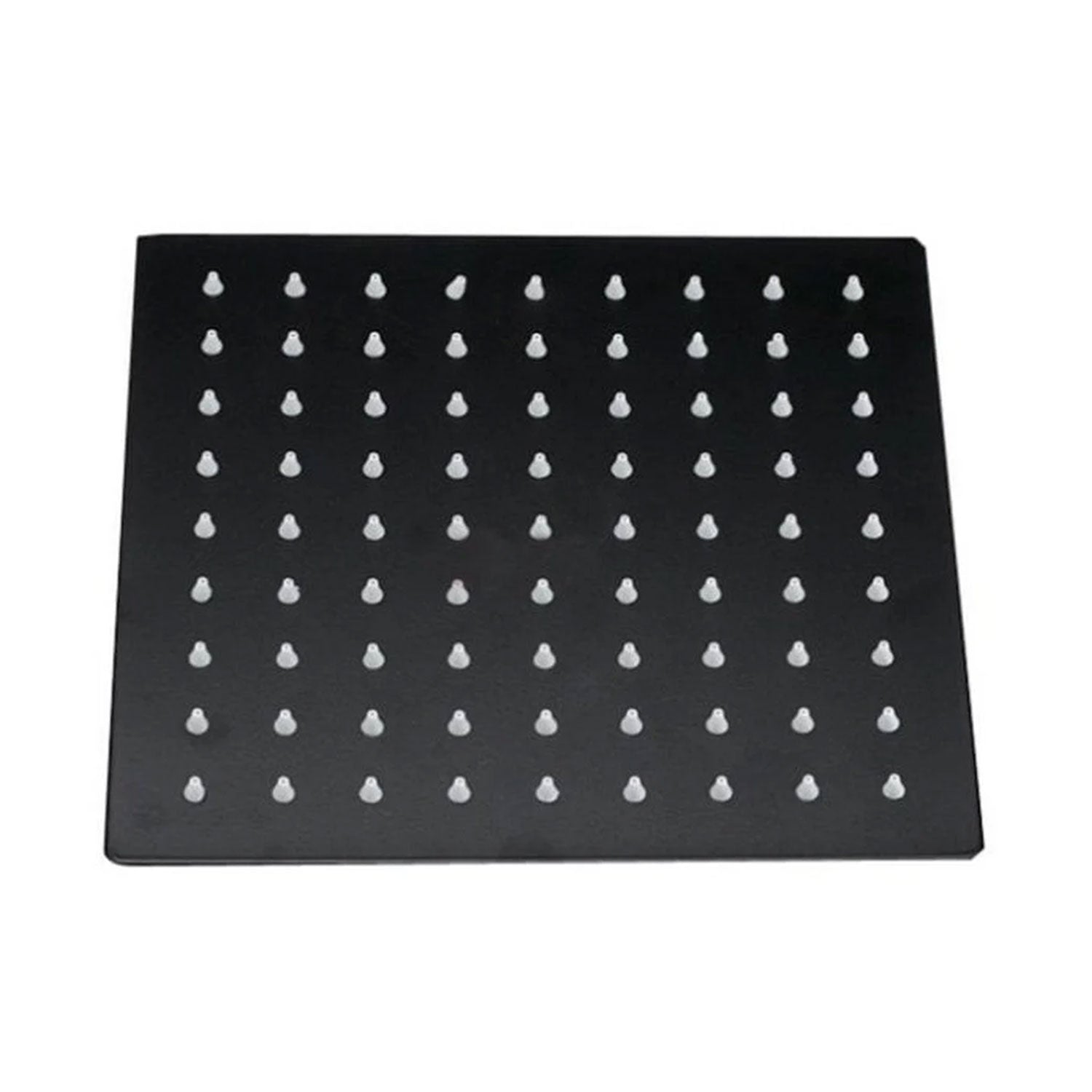 Kartell Nero 250mm Square Shower Head in Matt Black