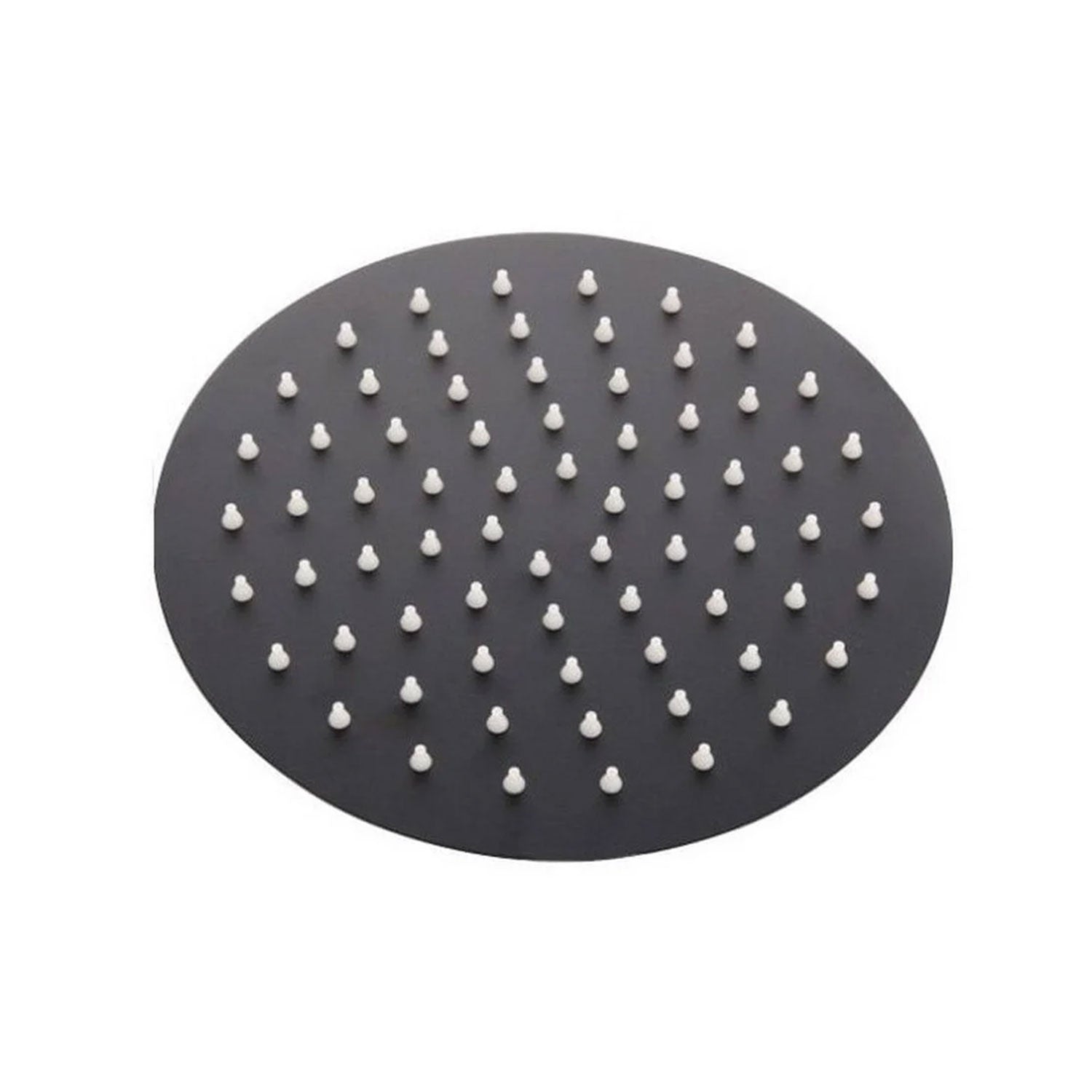 Kartell Nero 300mm Round Shower Head in Matt Black