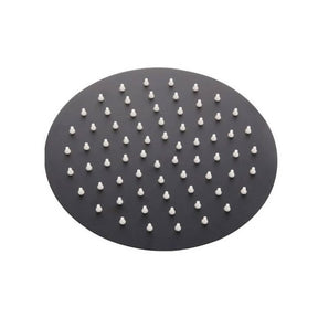 Kartell Nero 300mm Round Shower Head in Matt Black