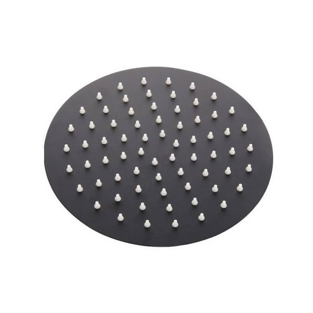 Kartell Nero 300mm Round Shower Head in Matt Black