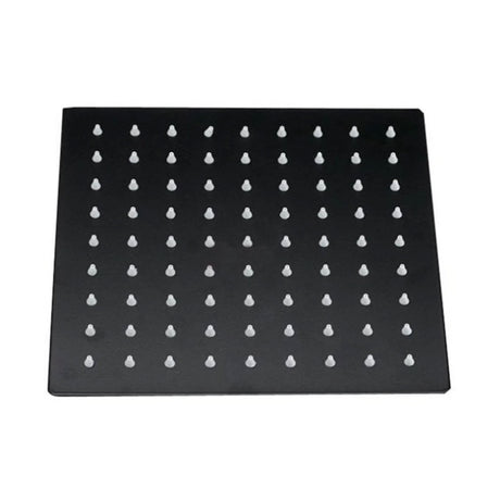 Kartell Nero 300mm Square Shower Head in Matt Black