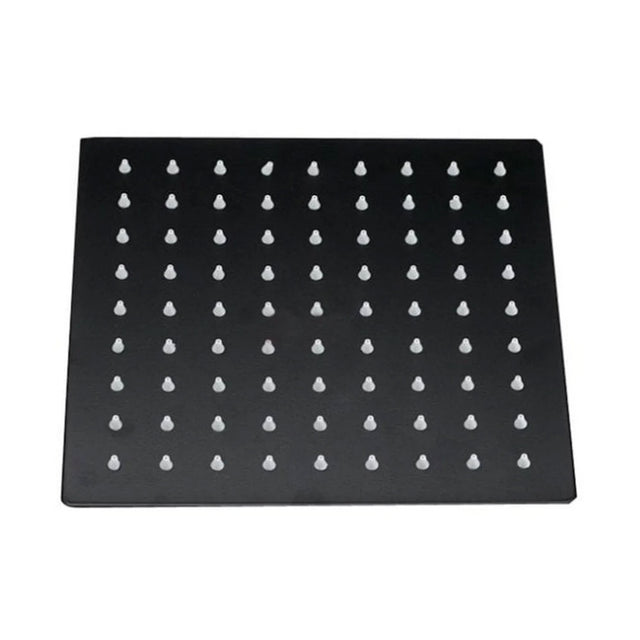 Kartell Nero 300mm Square Shower Head in Matt Black