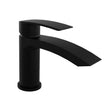 Kartell Nero Curve Mini Mono Basin Mixer with Click Waste in Matt Black
