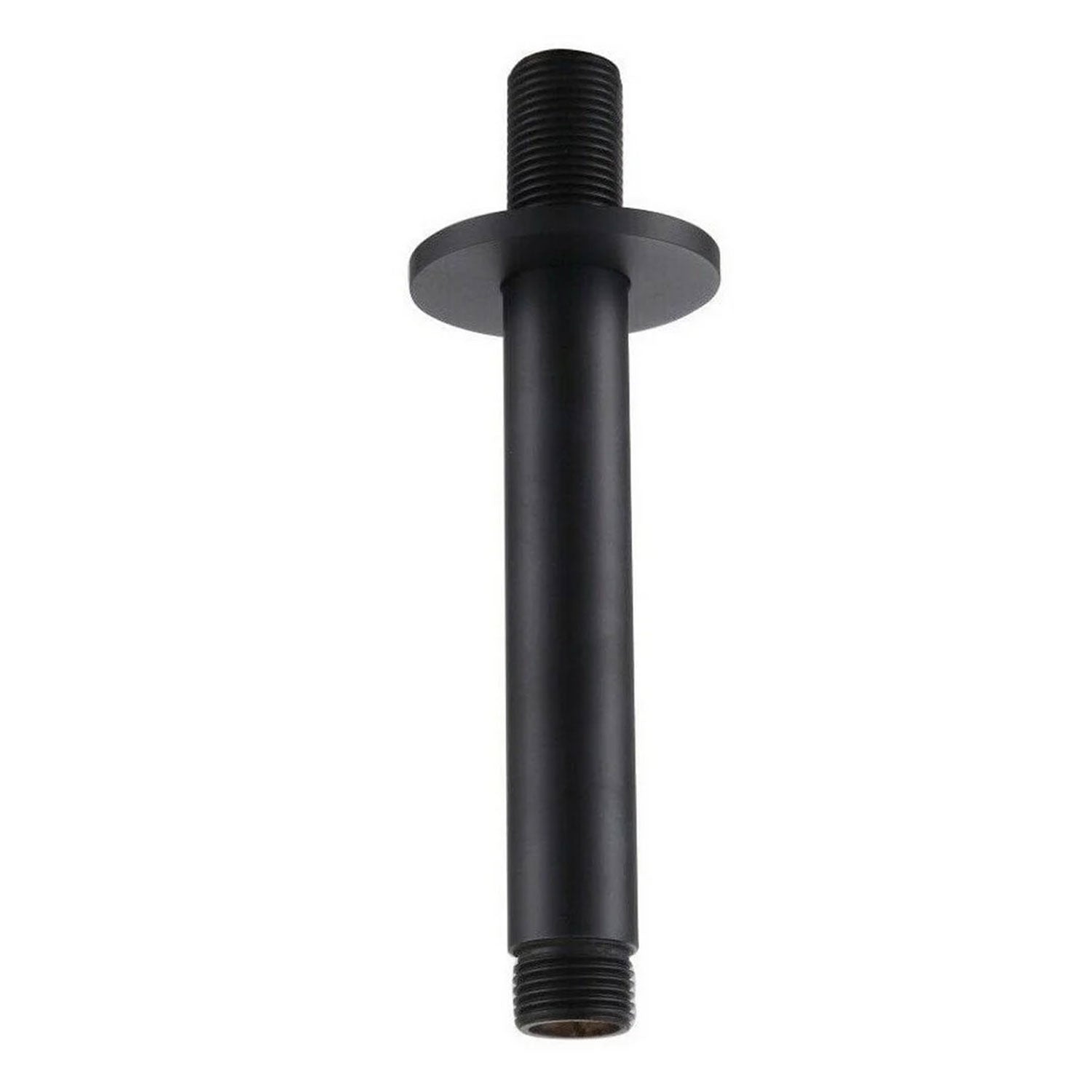 Kartell Nero Round Ceiling Mounted Shower Arm in Matt Black