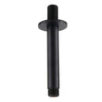 Kartell Nero Round Ceiling Mounted Shower Arm in Matt Black