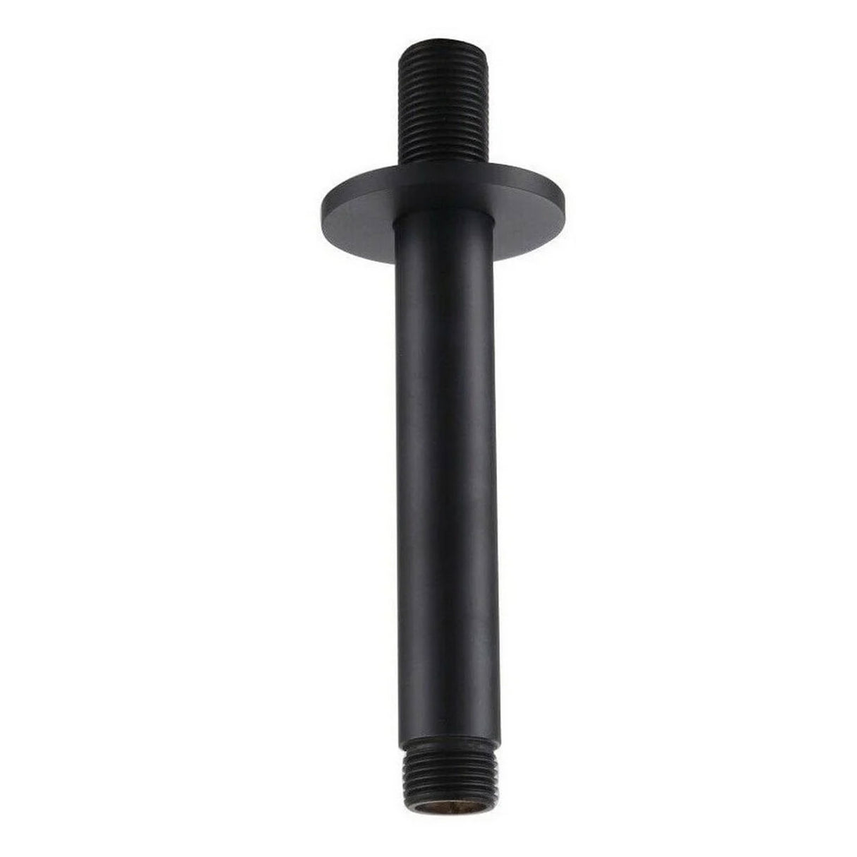 Kartell Nero Round Ceiling Mounted Shower Arm in Matt Black
