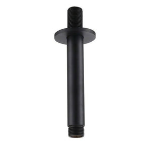 Kartell Nero Round Ceiling Mounted Shower Arm in Matt Black