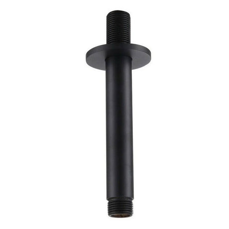 Kartell Nero Round Ceiling Mounted Shower Arm in Matt Black