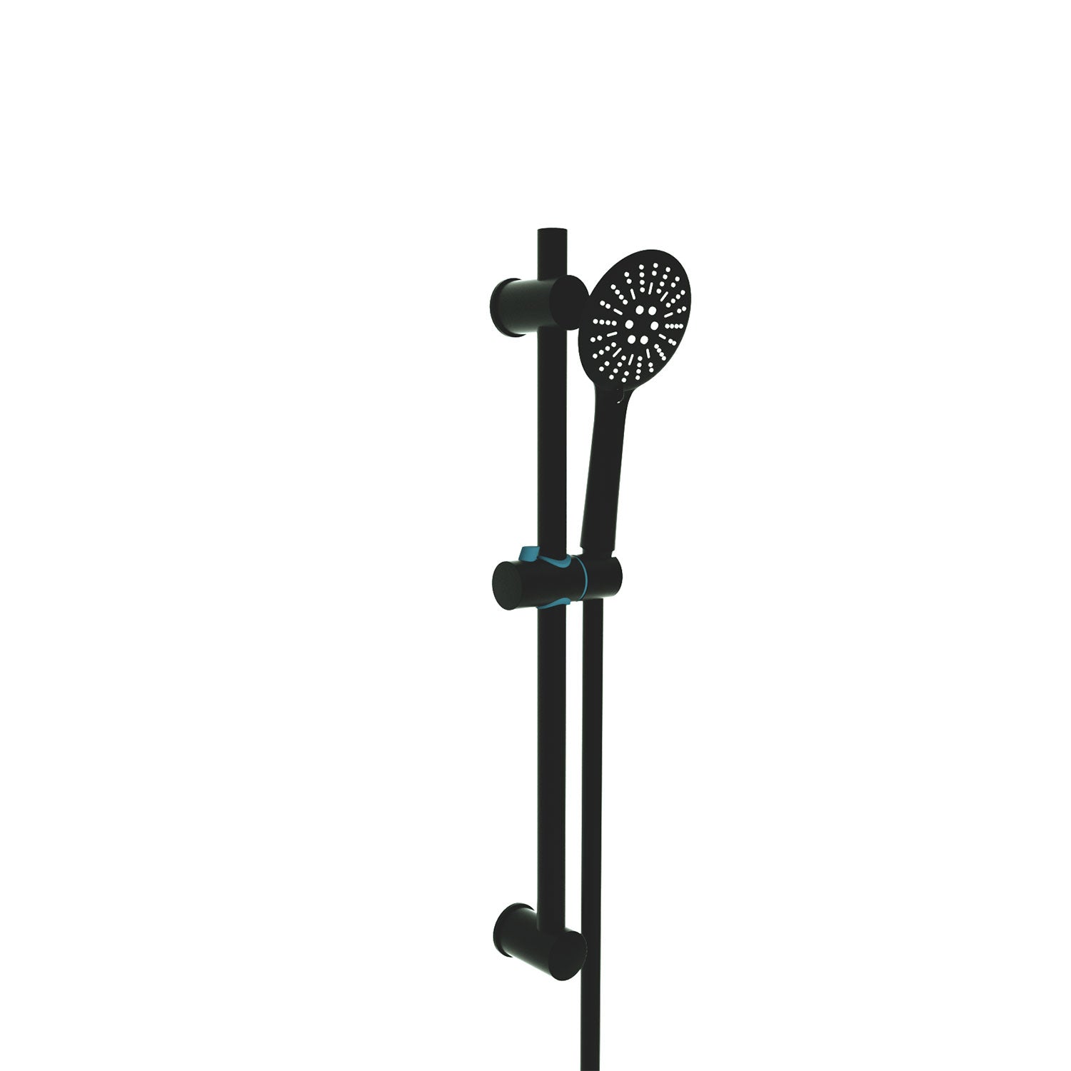 Kartell Nero Round Slide Rail Kit in Matt Black