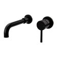 Kartell Nero Round Wall Mounted Bath Spout in Matt Black