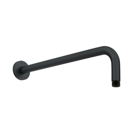 Kartell Nero Round Wall Mounted Shower Arm in Matt Black