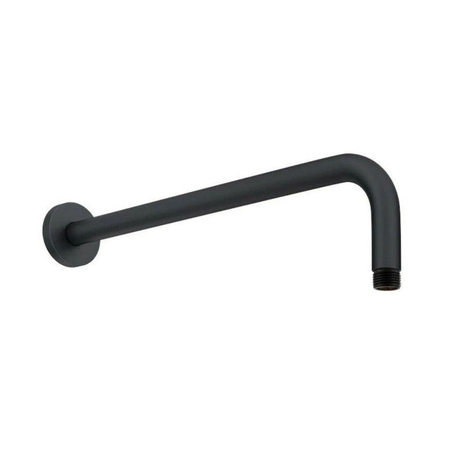 Kartell Nero Round Wall Mounted Shower Arm in Matt Black